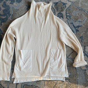 Alabama Chanin, waffle knit, mock turtleneck in Organic Cotton